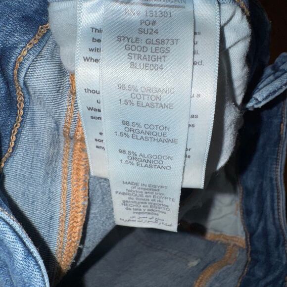 Good American Good Legs Straight Jean Dark Blue Wash Stretch Sculpting Size 8 29 - Picture 10 of 10